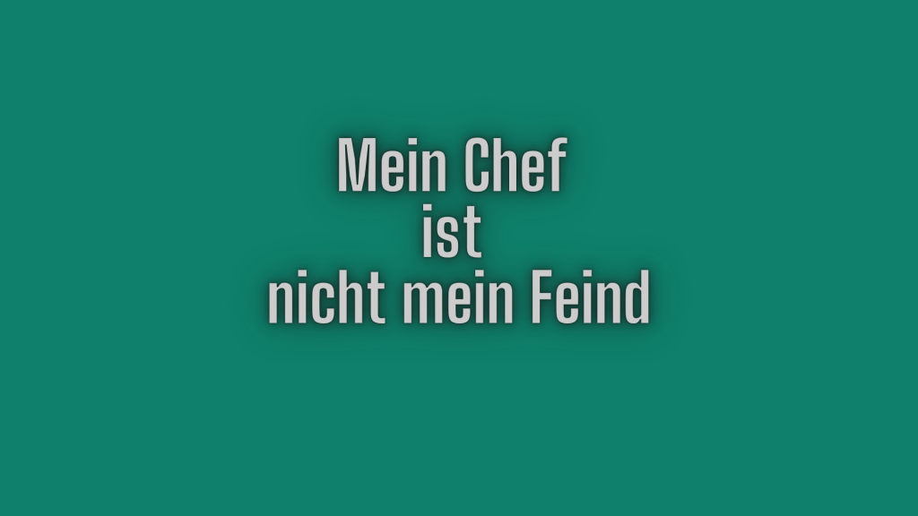 Mein Chef ist nicht mein Feind