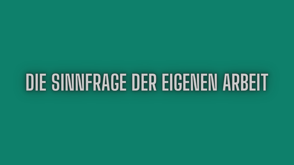 Sinnfrage